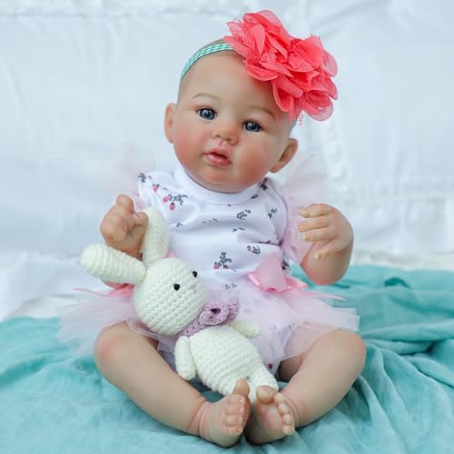 18 Inch Lifelike Reborn Baby Doll with Soft Weighted Body G75527