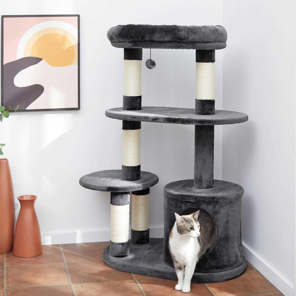 59.5-in Heavy Duty Faux Fur Cat Tree Condo K826961