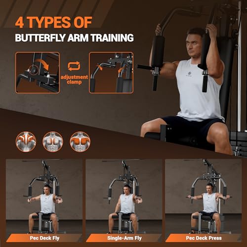 Multifunctional Home Gym Machine with Weight Stack J8040