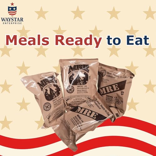 4 Pack MRE Meals Ready to Eat with Heaters H50107