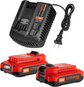 2Pack 20V 3.5Ah Replacement Battery and Charger Kit F48138