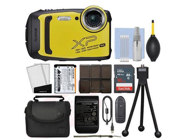 Yellow 16.4MP 4K Digital Camera R9175
