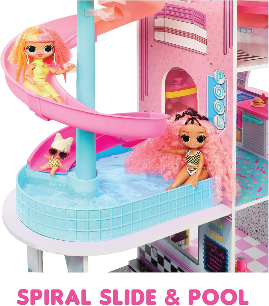 OMG Fashion House Playset with 85+ Surprises and Real Wood T214