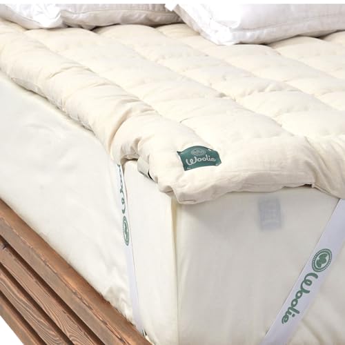 Organic Merino Wool Pillow Top Mattress Topper - 2", Queen O213967