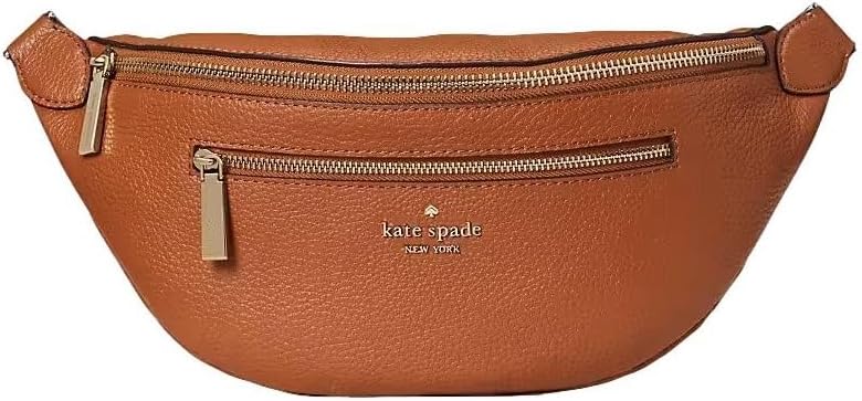 Leather Belt Bag Fanny Pack in Warm Gingerbread U927