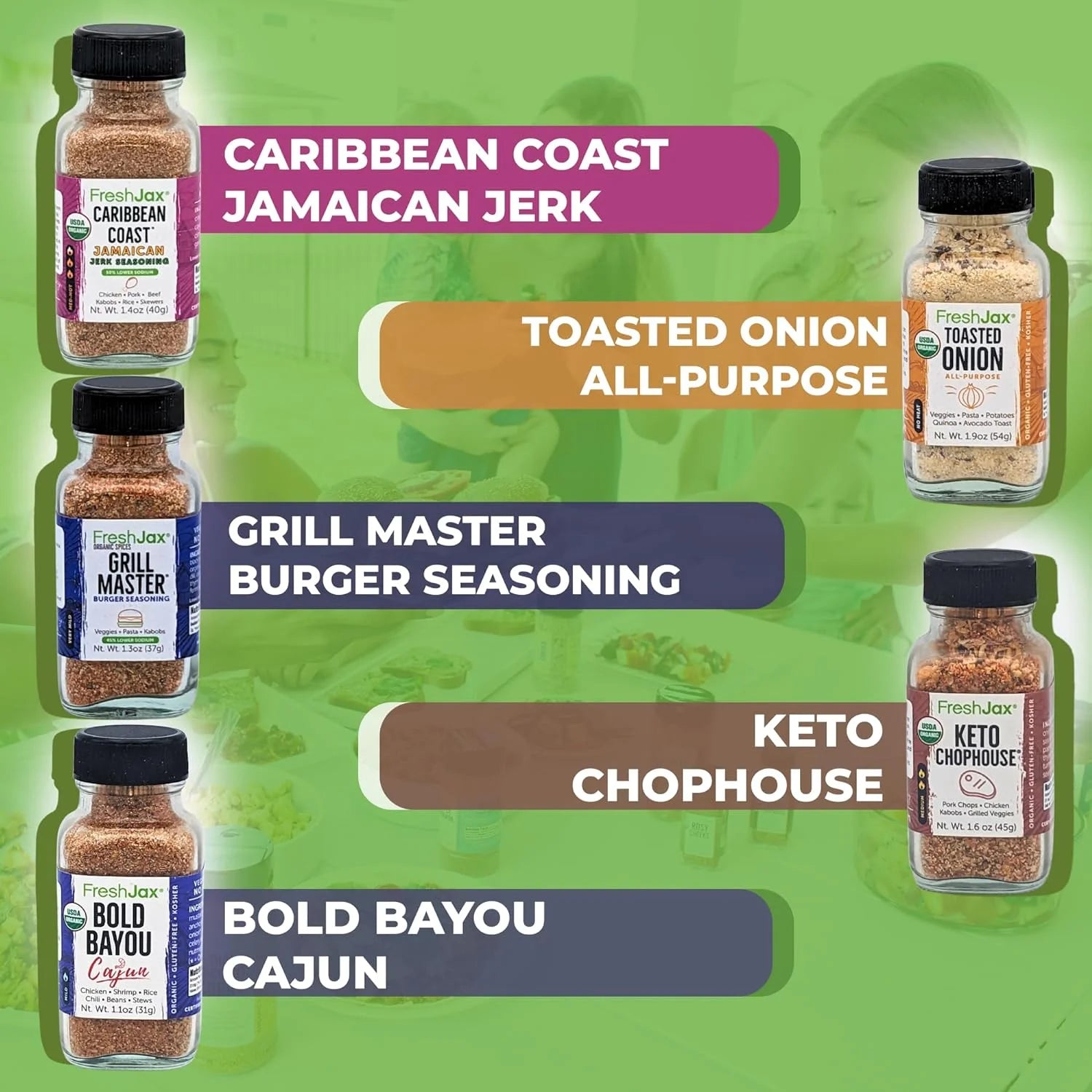 Pack of 5 Organic Keto Seasoning Gift Set U877668