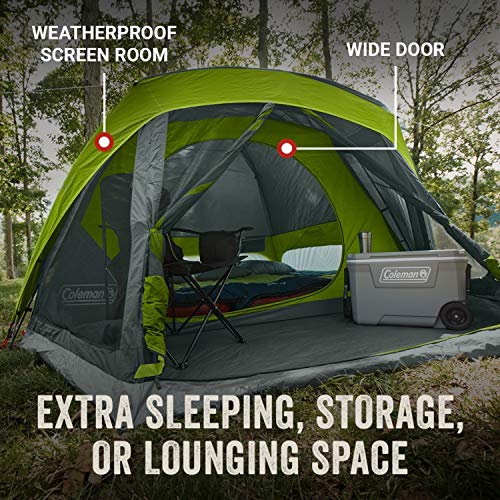4/6/8 Person Weatherproof Camping Tent with Screen Room F1887