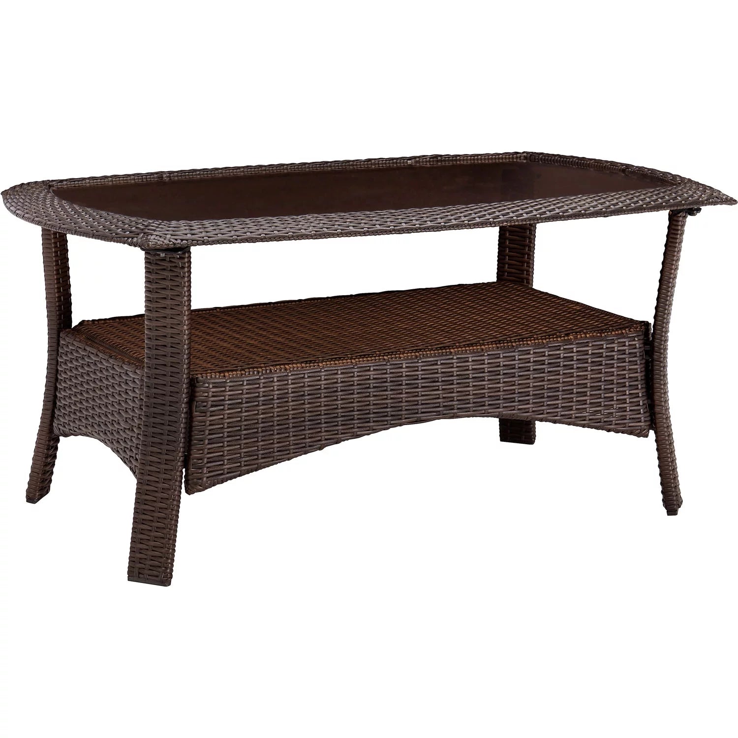 6-Piece Wicker Outdoor Conversation Set, Crimson Red Q21132