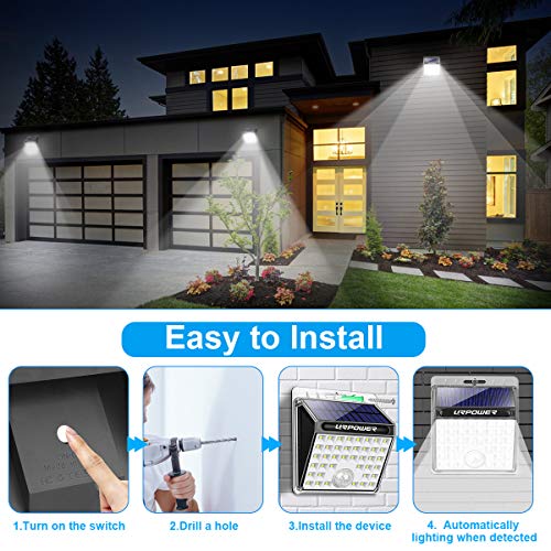 78 LED Solar Motion Sensor Security Light, 4 Pack R352536