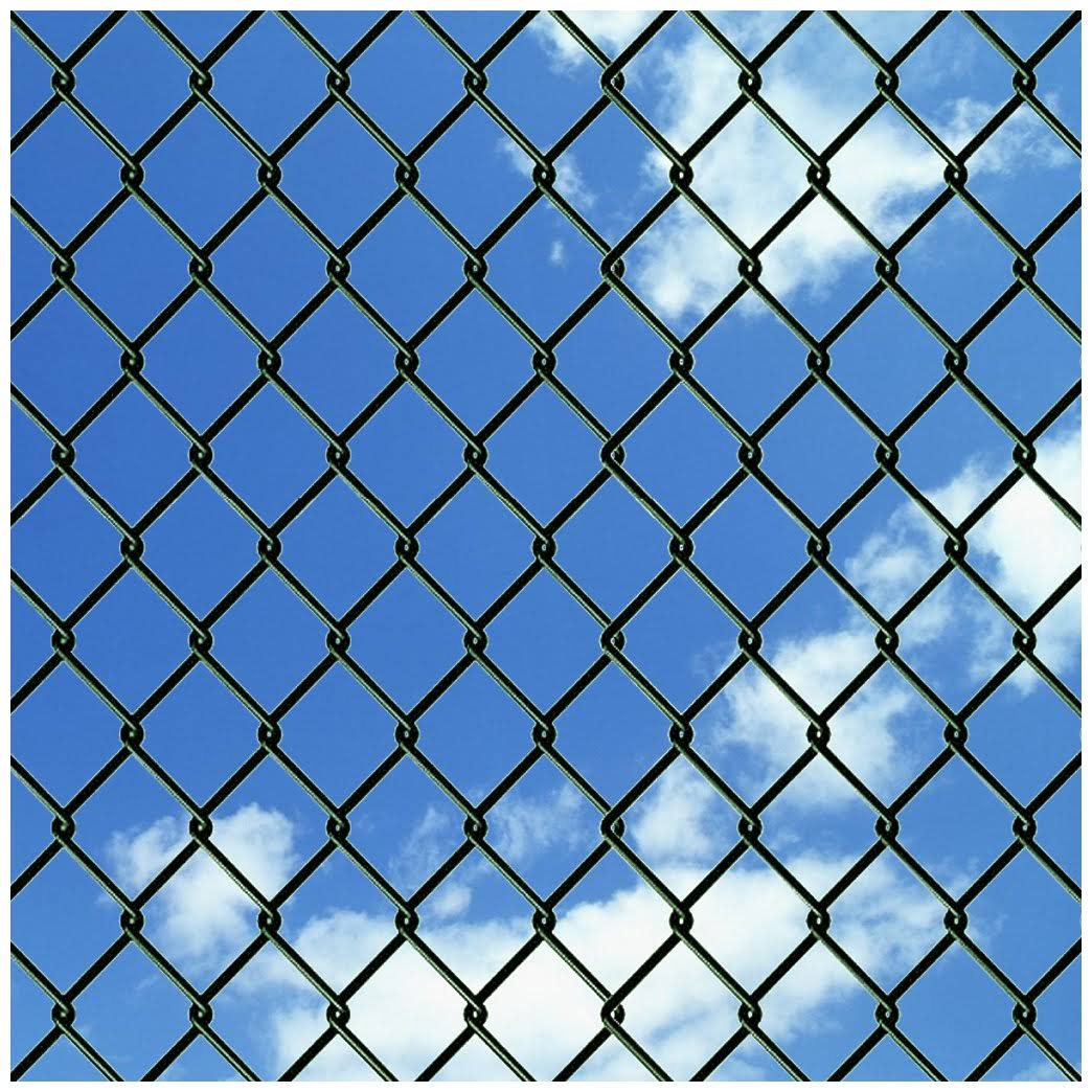 Green Steel Chain Link Fence with Posts 3x22 x 82 Z9878
