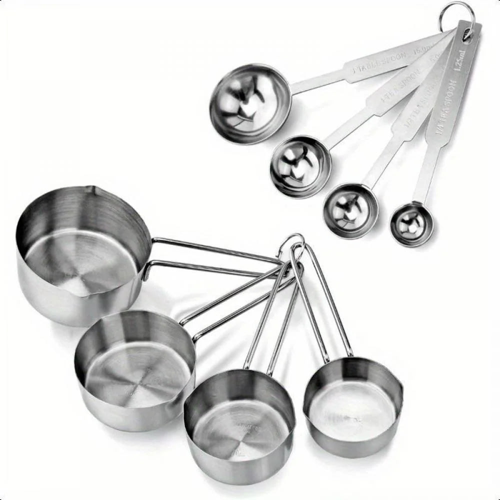 Stainless Steel Measuring Spoons and Measuring Cups C580673