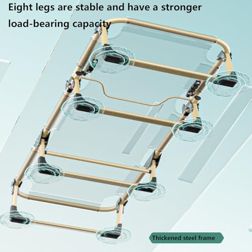 Blue Portable Folding Camping Cot with Mattress and Pillow A15993