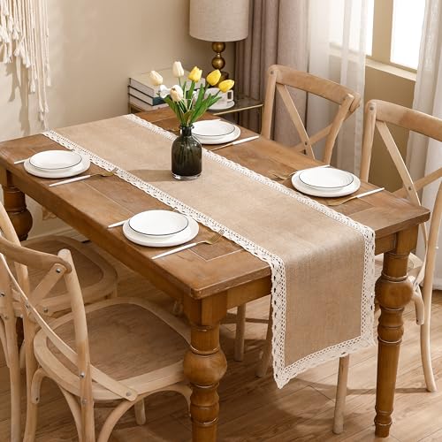 Natural Jute Braided Table Runner 13x120 inch N422365