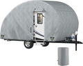 Upgraded Non-Woven 4 Layers Teardrop Trailer Cover with Storage Bag X60811
