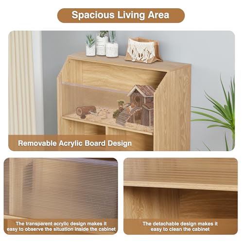 3-Tier Small Animals Cage with Acrylic Panels X665388