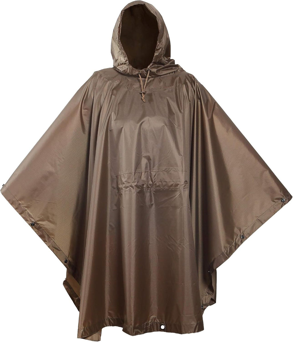 Camouflage Rip Stop Rain Poncho U821593