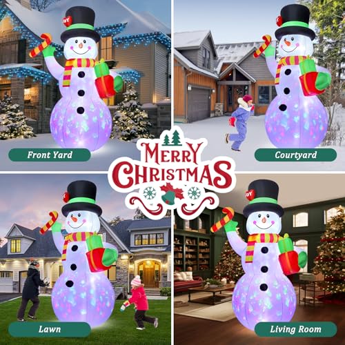 10 FT Christmas Inflatable Santa Claus with LED Lights H89938