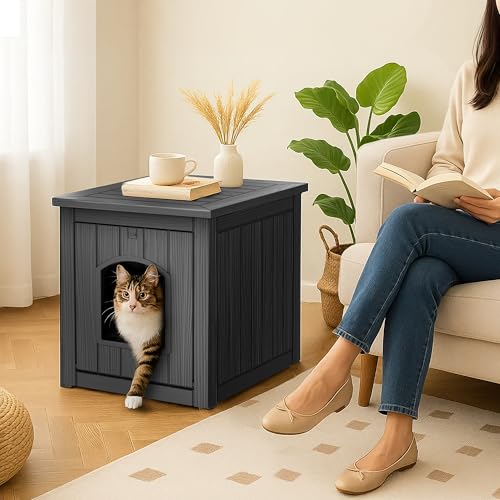 Weatherproof Resin Cat House N73280