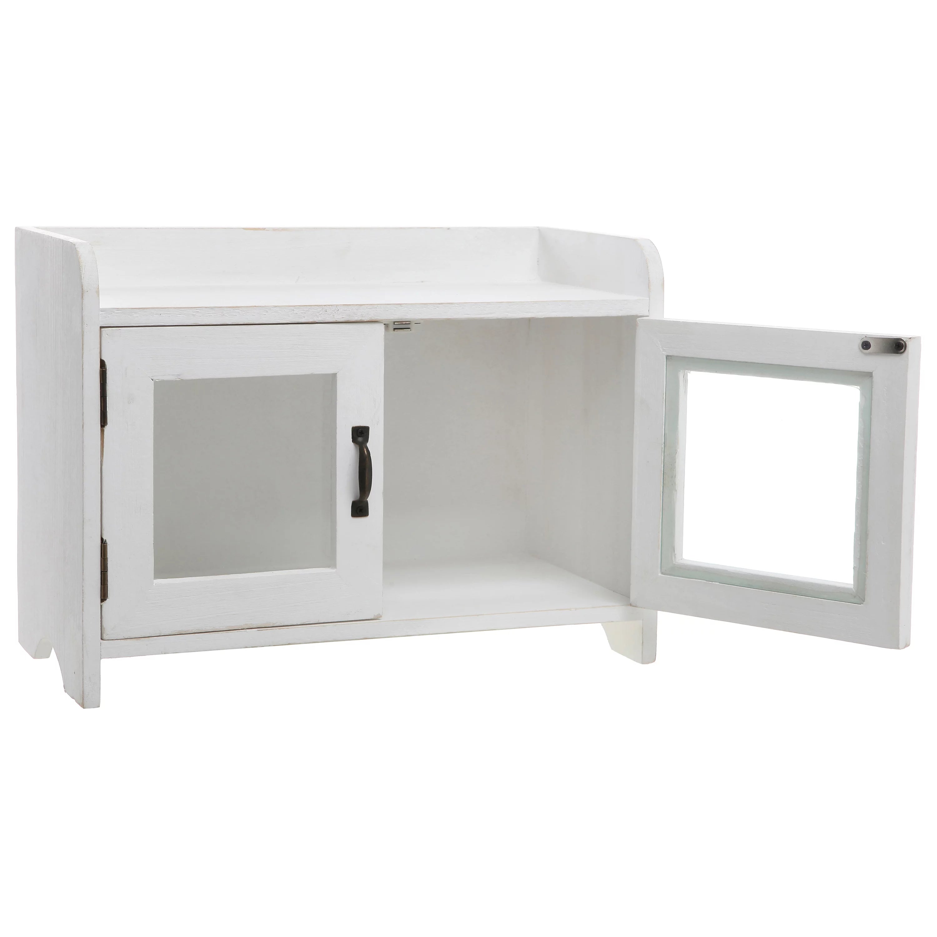 Antique White Wood Cabinet Organizer F8003