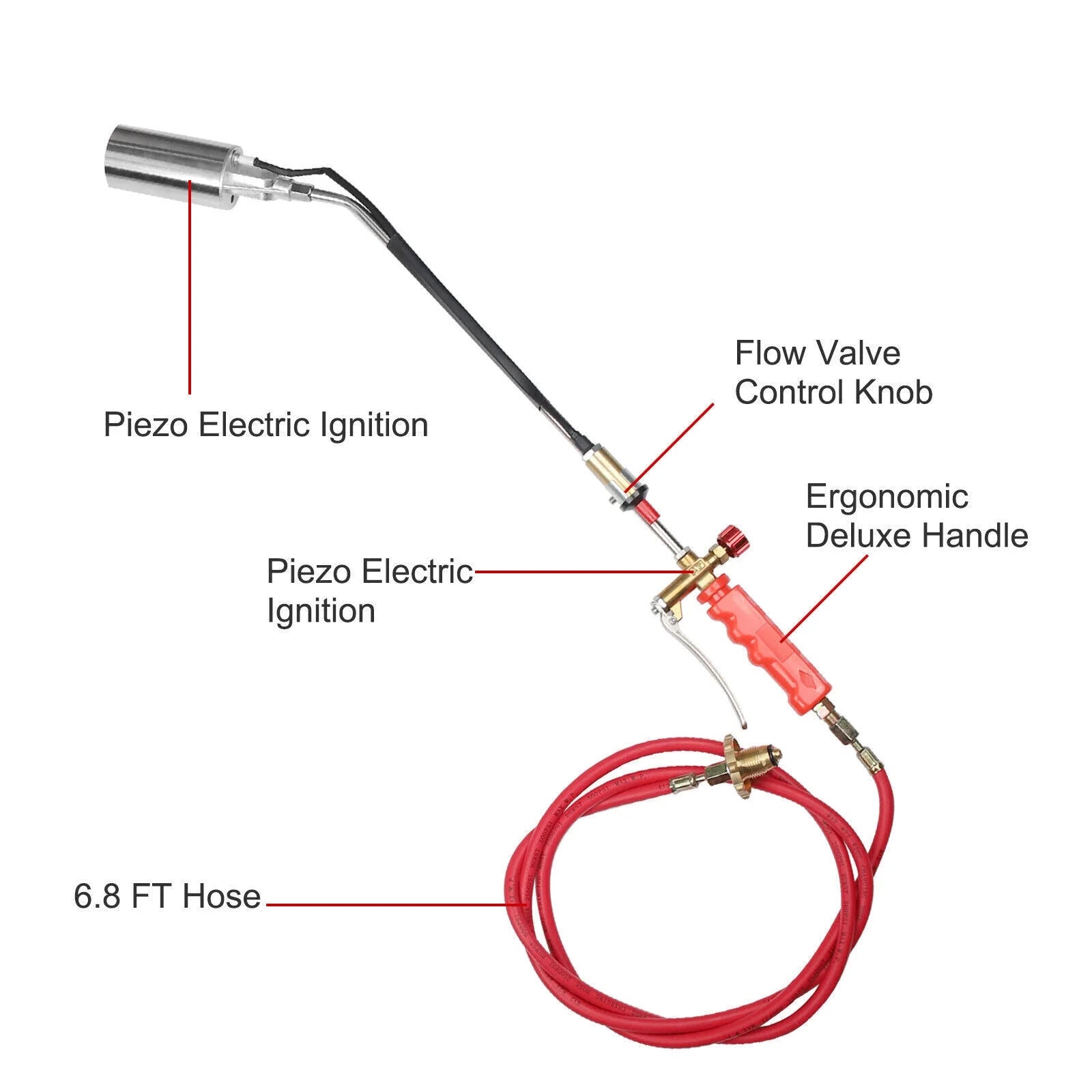 Portable Propane Torch Weed Burner with Hose T969