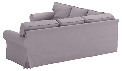 Polyester Flax Light Gray Slipcovers for 2 + 2 Sectional Corner Sofa M567727