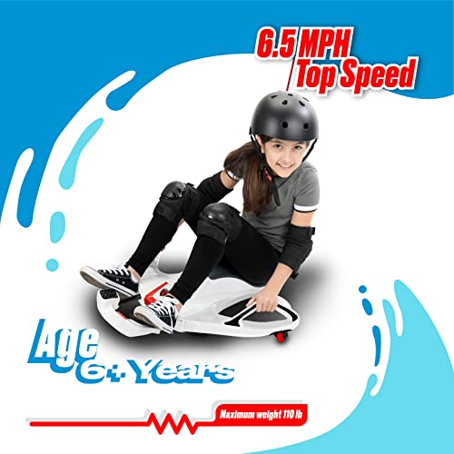 White Electric Ride On Toy with 12V 7AH Rechargeable Battery S814594