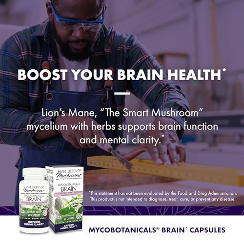 Capsules with Lion's Mane, Reishi & Cordyceps Mushroom - 60 Capsules B81341