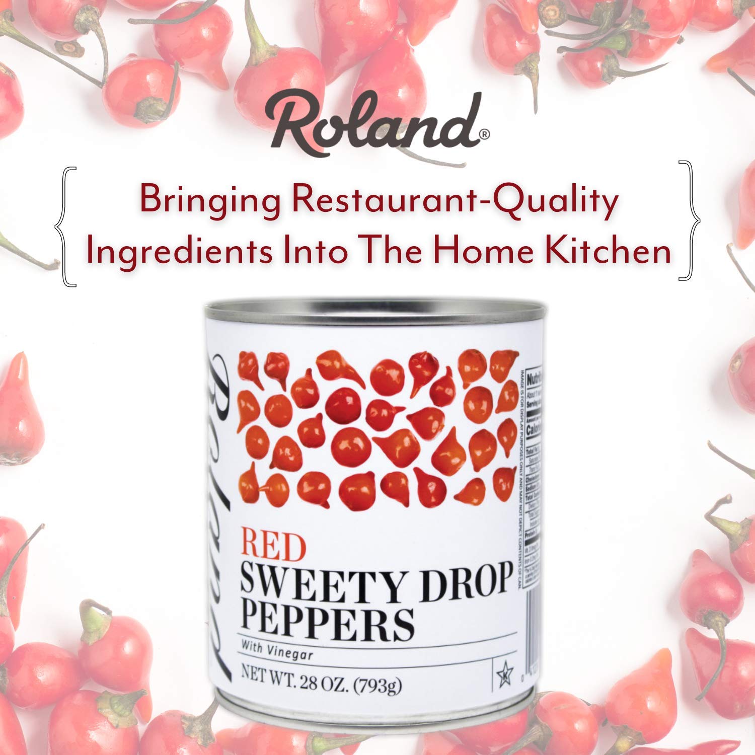 Red Sweety Drop Peppers, 28-Ounce Can O7185