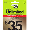$35 Bronze Unlimited Talk & Text 30-Day Prepaid Plan with 10GB Data F822