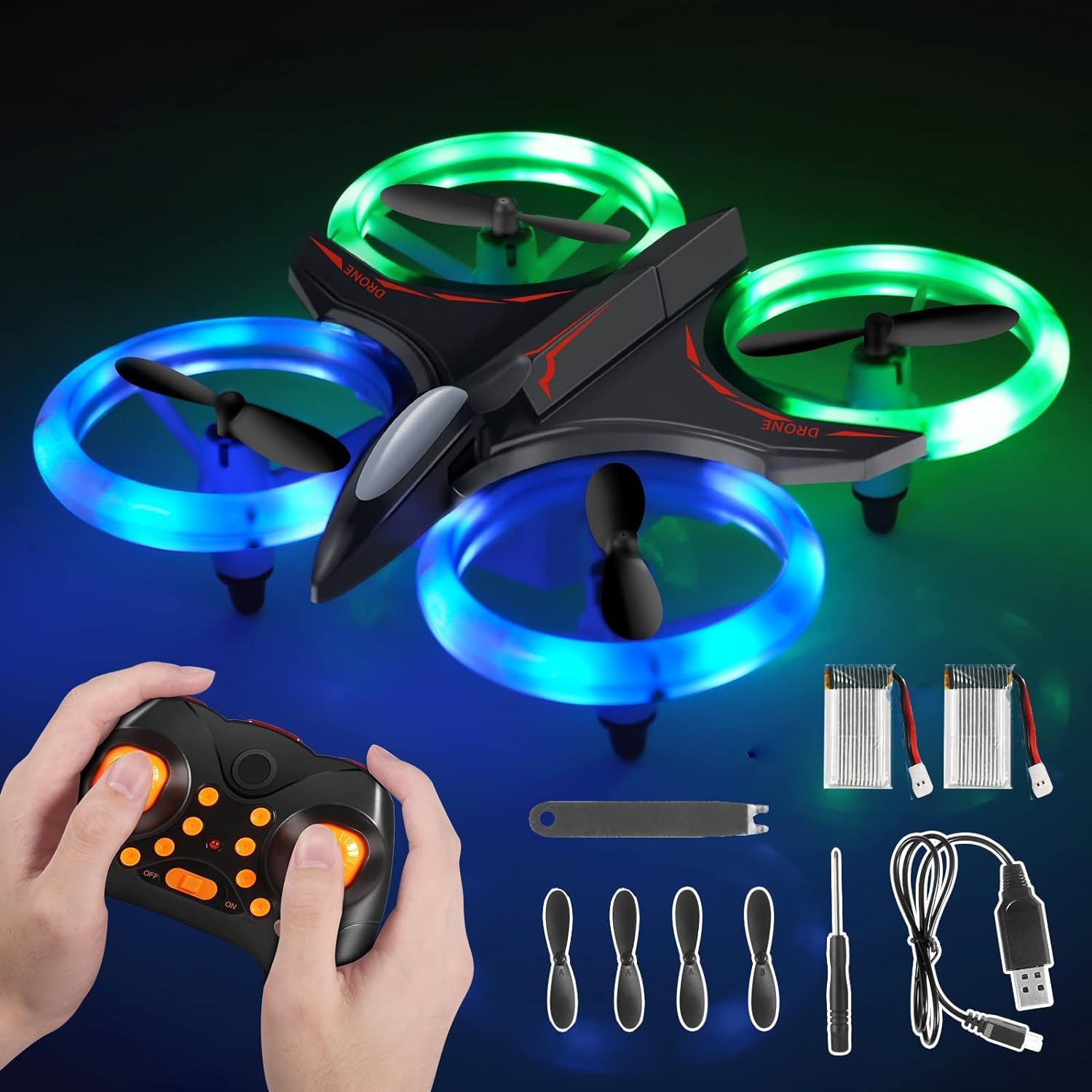 Mini LED RC Quadcopter Drone J2103