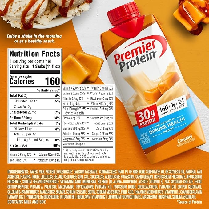 Cafe Latte Protein Shake, 30g Protein, 11 fl oz Pack of 12 N381838