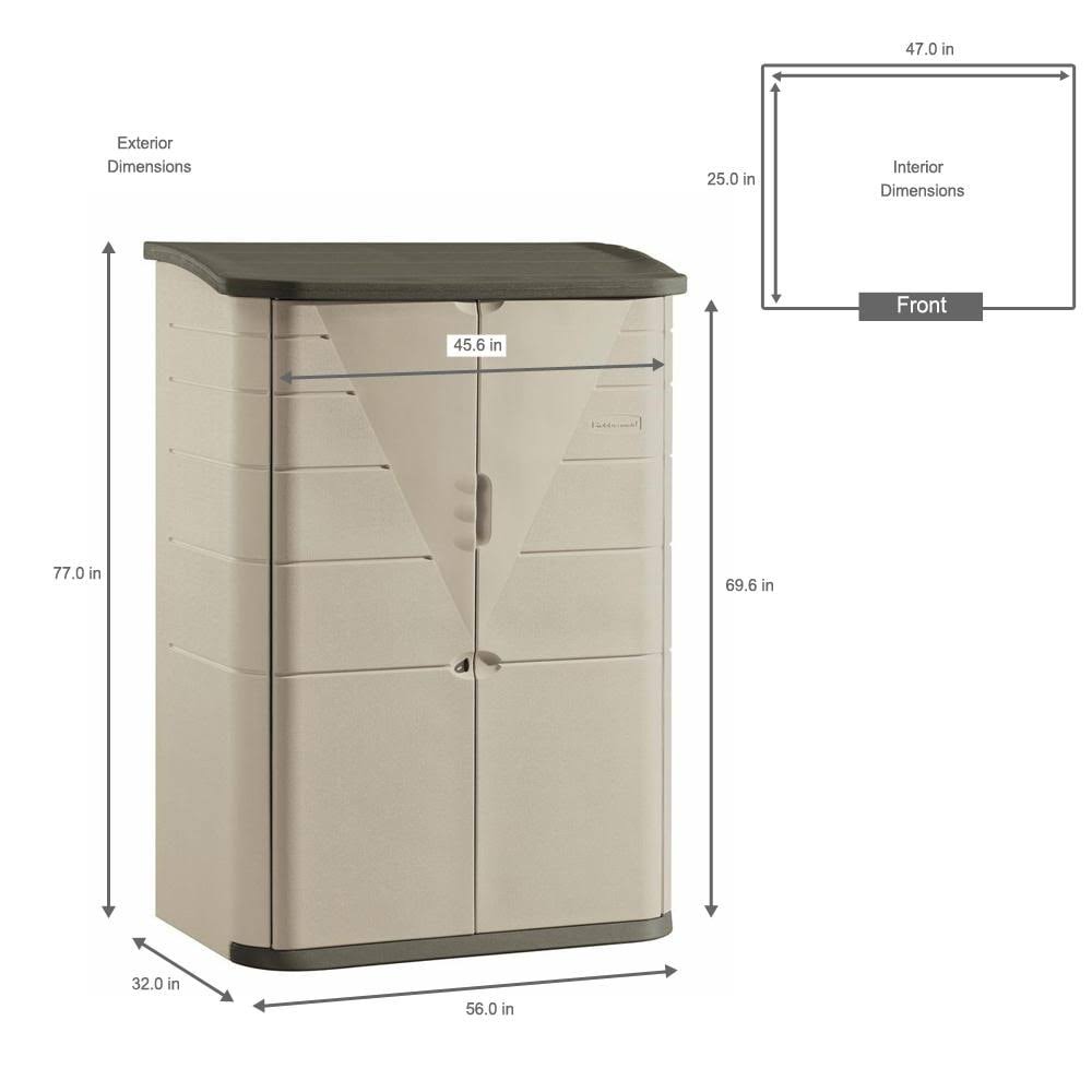 Large Vertical Storage Shed M4686