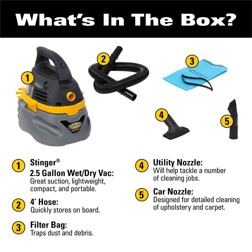 2.5 Gallon Wet/Dry Vacuum D75752