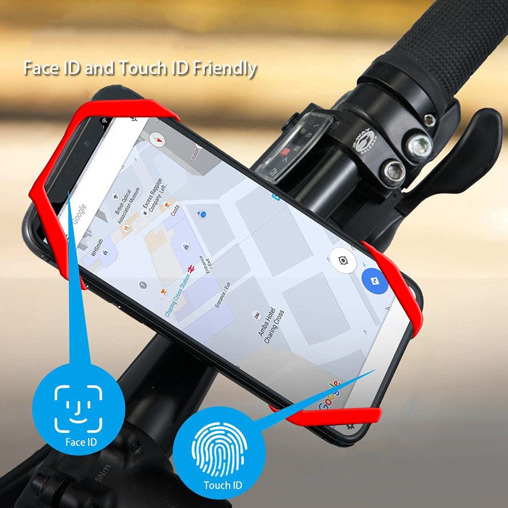 Motorcycle Phone Mount Tether 4-Pack Rubber Silicone Cell Phone Holder Band I425