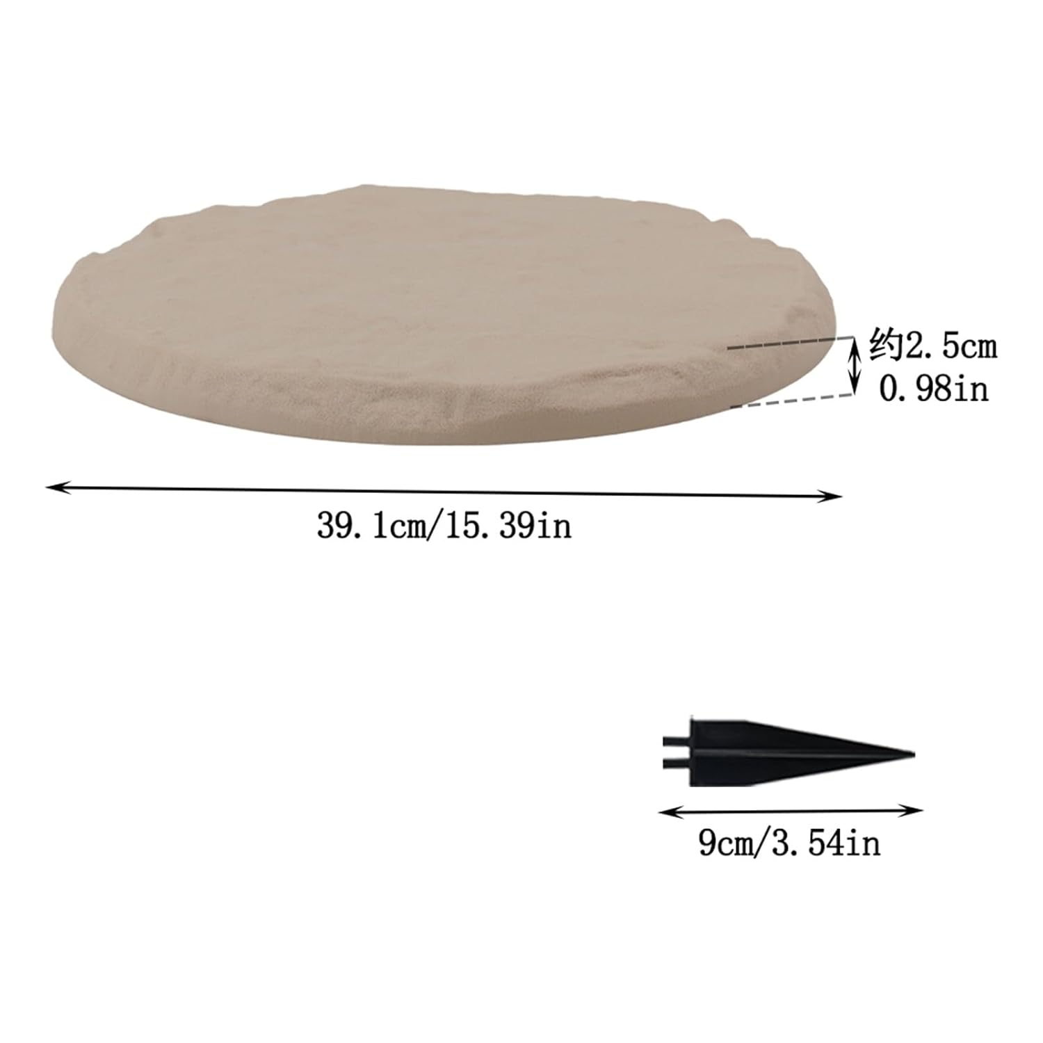 Beige Limestone Resin Garden Stepping Stones M5416