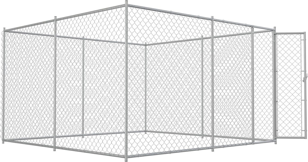 Large Dog Kennel Outdoor Heavy Duty Galvanized Chain Link Metal Dog Pen Enclosure K29900