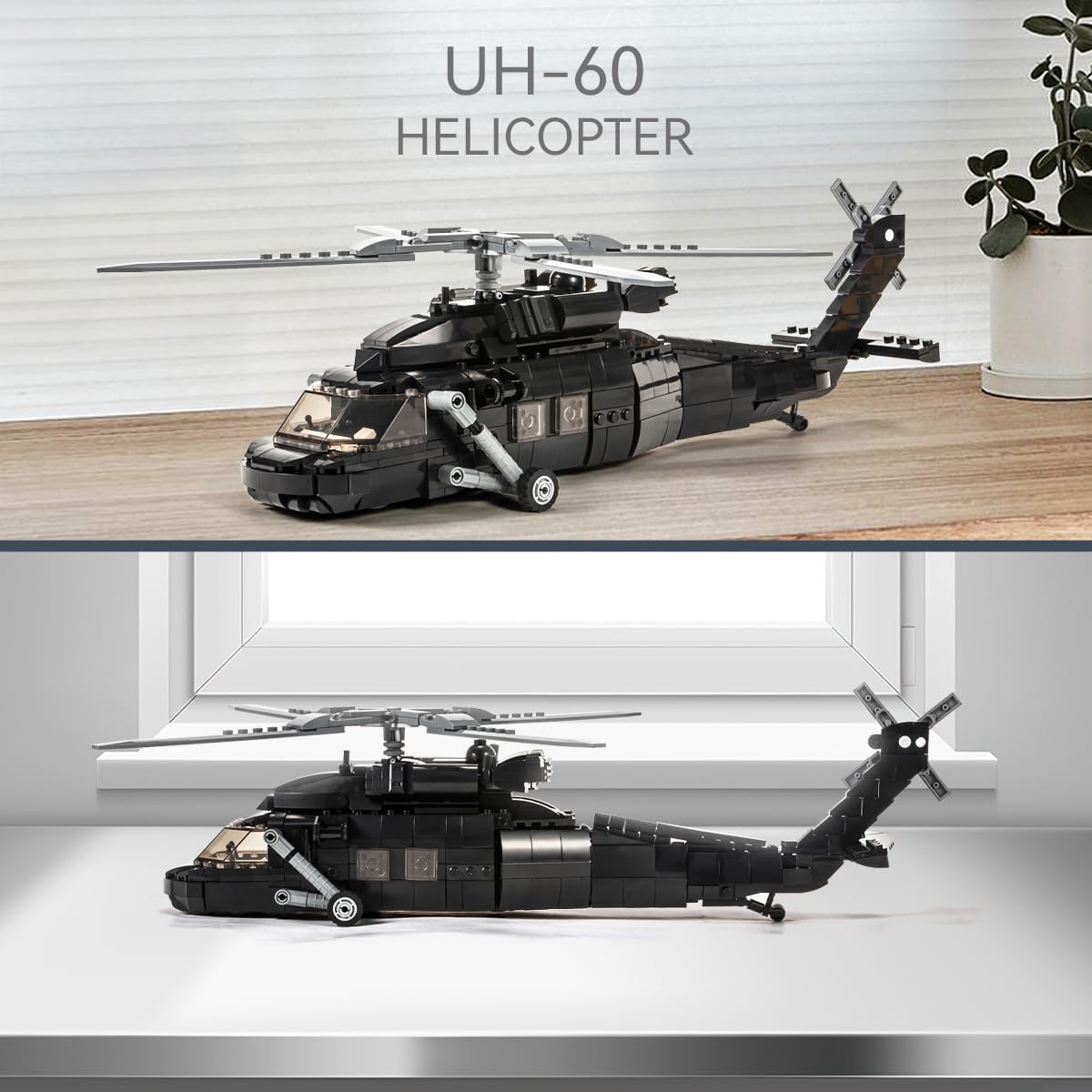 700 Pieces Military Helicopter Building Bricks Set L834428