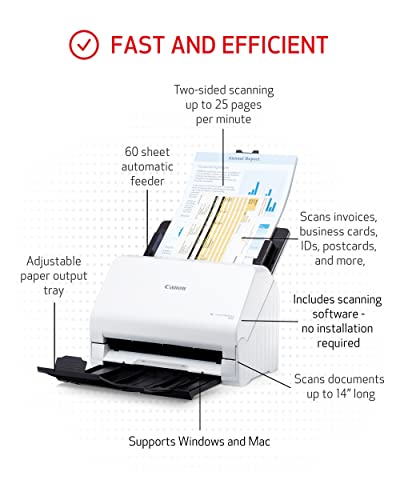 Office Document Scanner with Auto Document Feeder and Duplex Scanning N1058