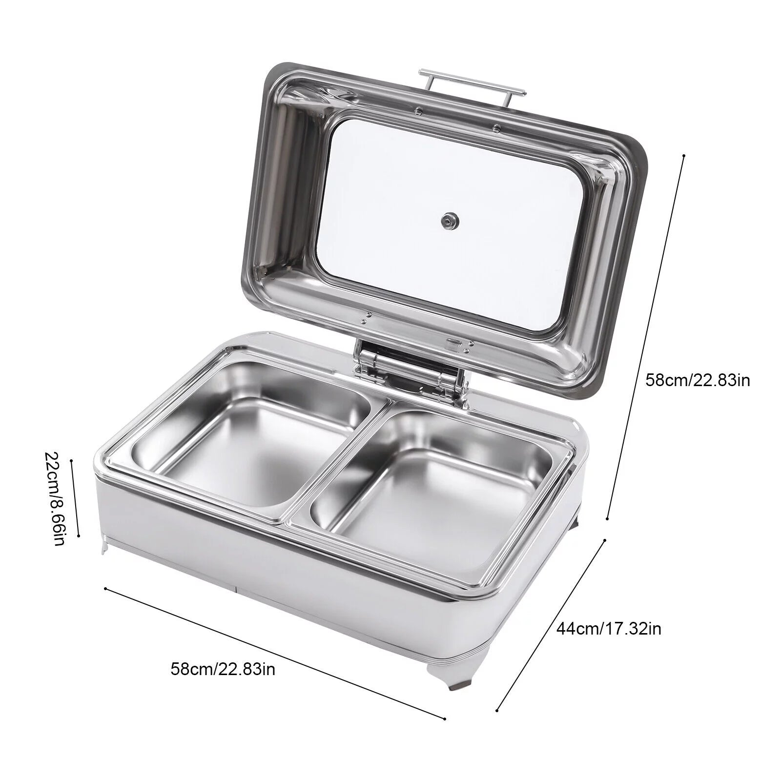 9L Electric Food Warmer with 2 Trays S4027