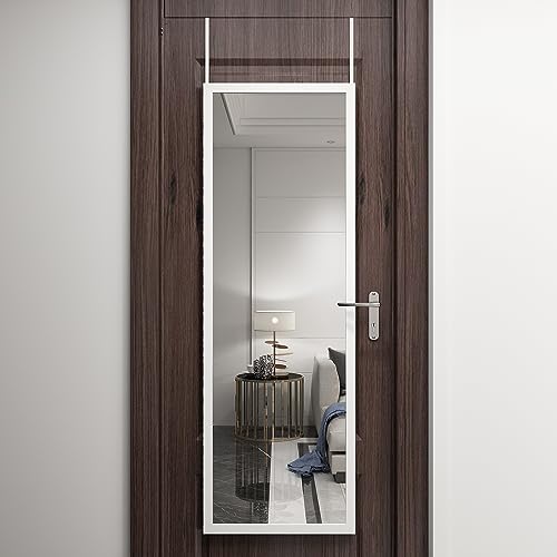 48" x 16" Full Length Metal Frame Mirror, 2 Pcs Door Hanging Mirror C415