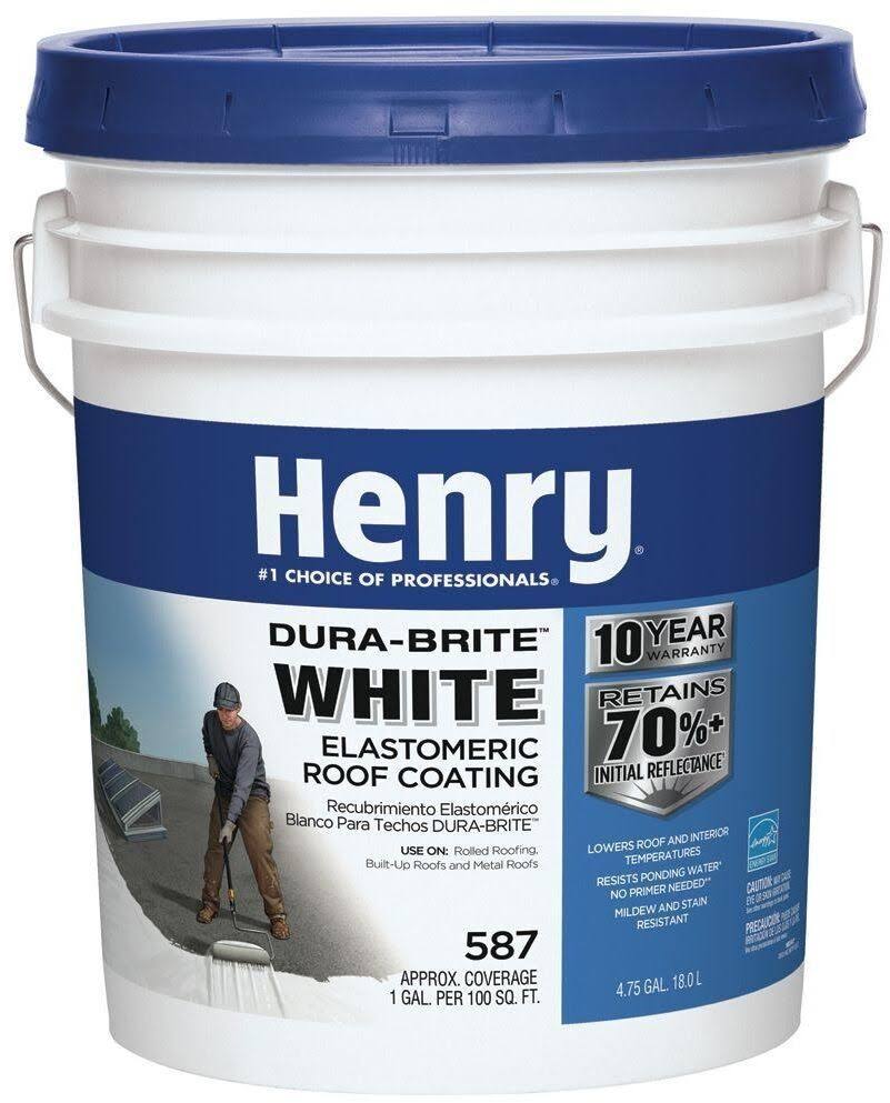 White 4.75 gal. Elastomeric Roof Coating R687786
