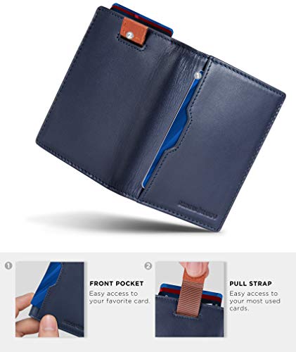 Slim Leather RFID Blocking Minimalist Card Front Pocket Bifold Travel Wallet H26139