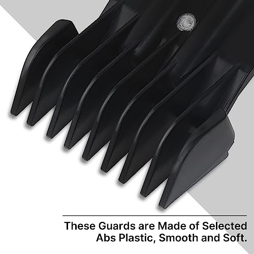 4 Pack Clipper Guards, 1/16", 1/8", 1/4", 3/8", Black Q47185