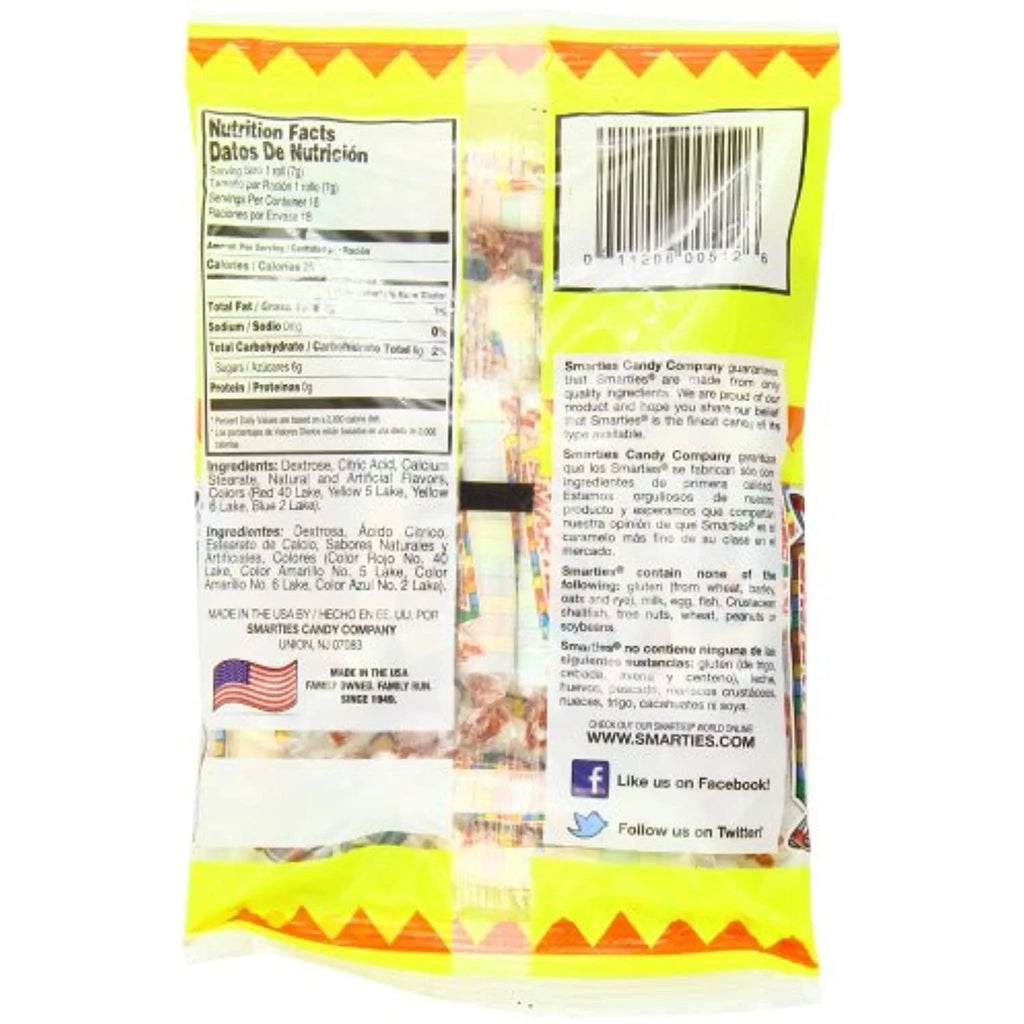 Smarties Candy Rolls, 5 Ounce (Pack Of 12) B36811