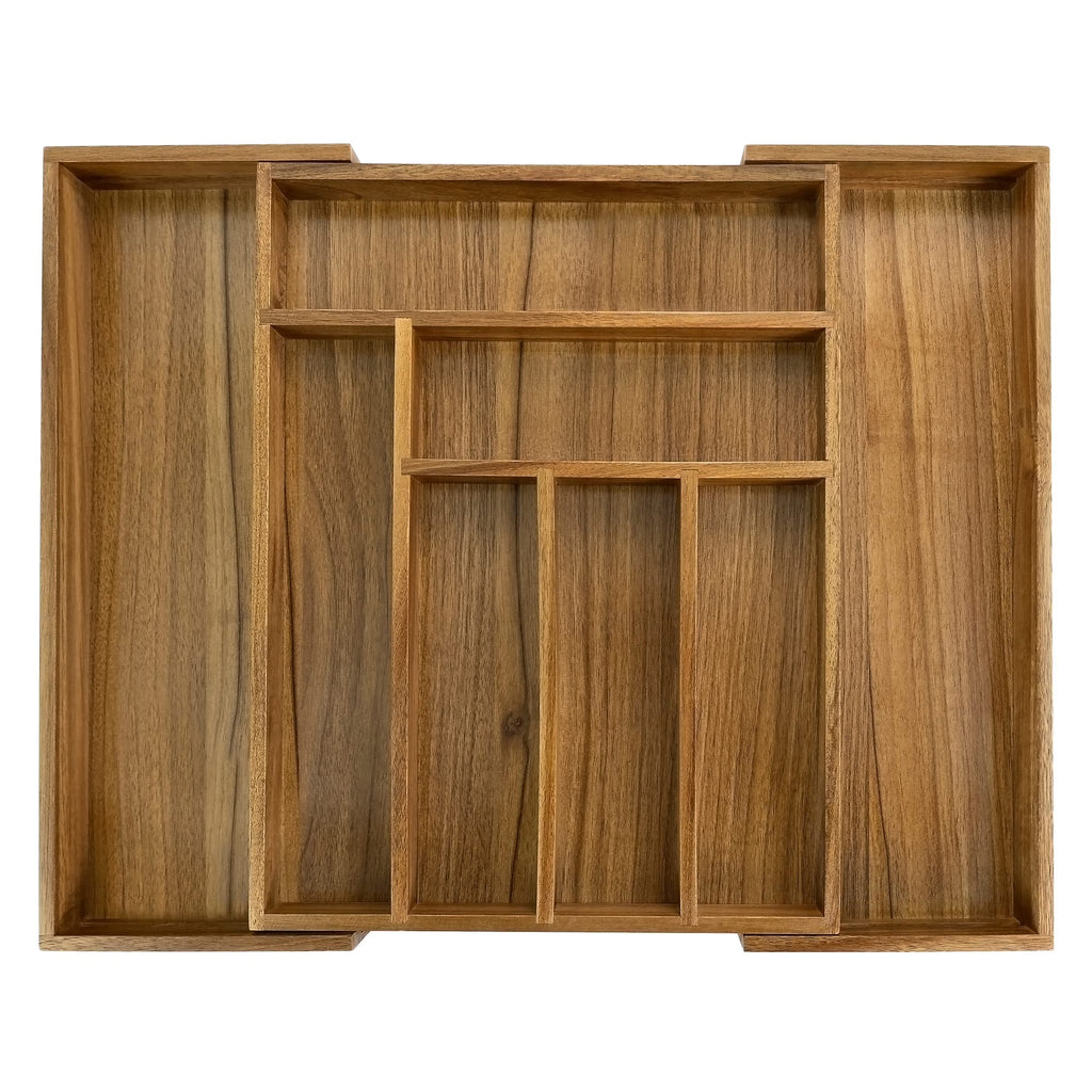 Acacia 8 Compartment Cutlery Tray Organizer I89526