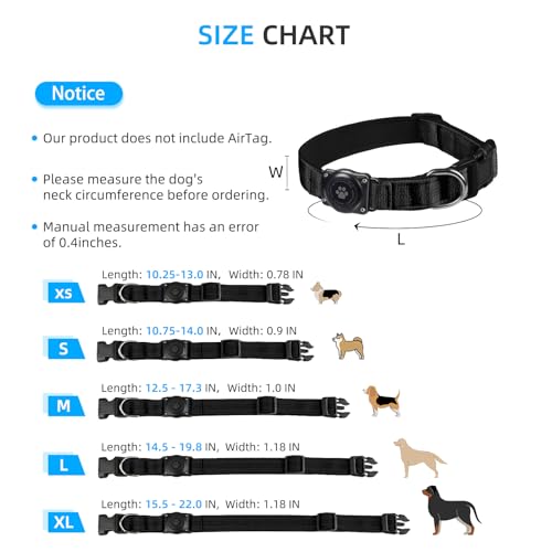 IP68 Waterproof Reflective Padded Dog Collar (M, Hotpink) S841