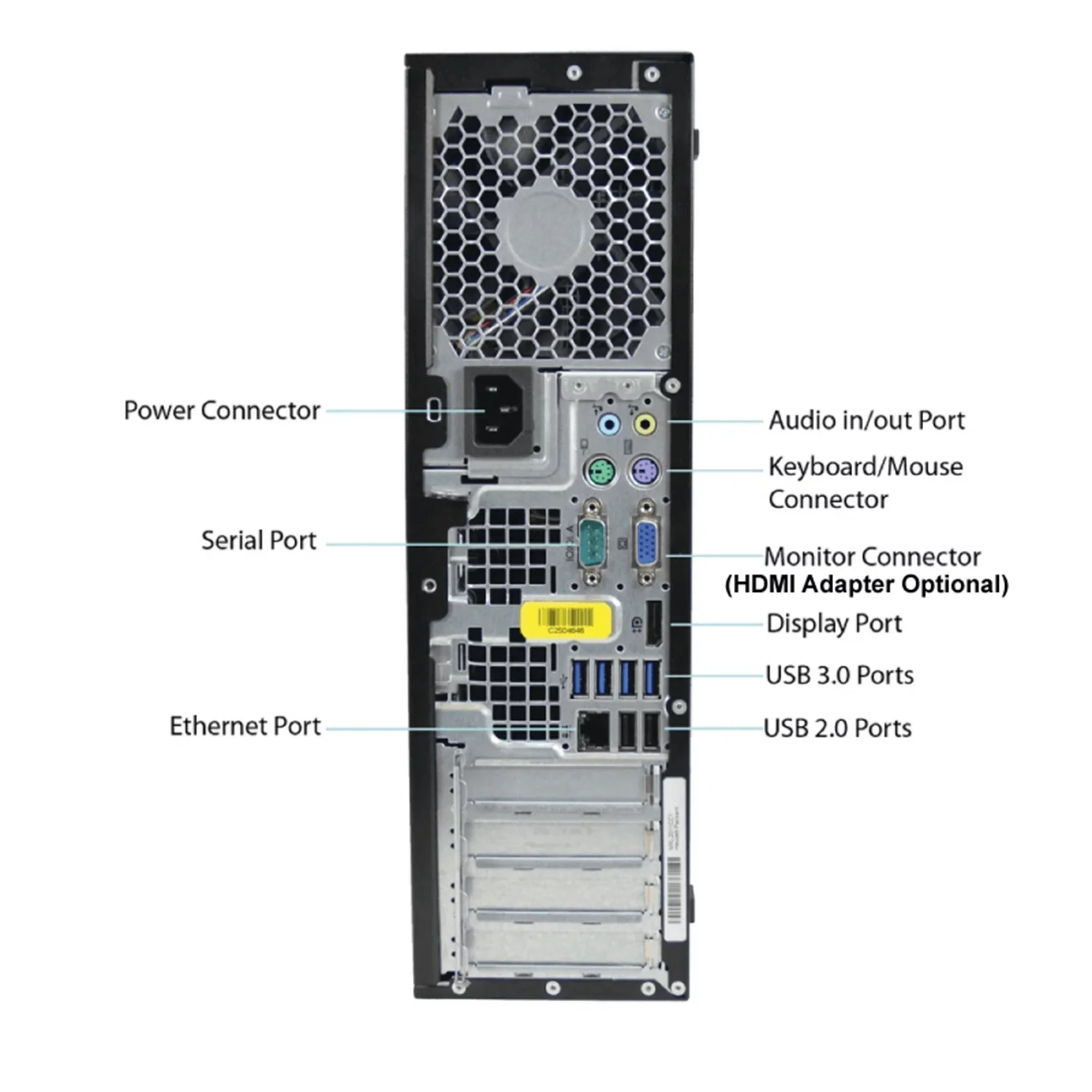 Pre-Owned Desktop Computer Tower PC Intel QuadCore i3 3.2GHz Processor 4GB RAM 2TB Hard Drive Windows 10 Pro With Keyboard And Mouse K206308