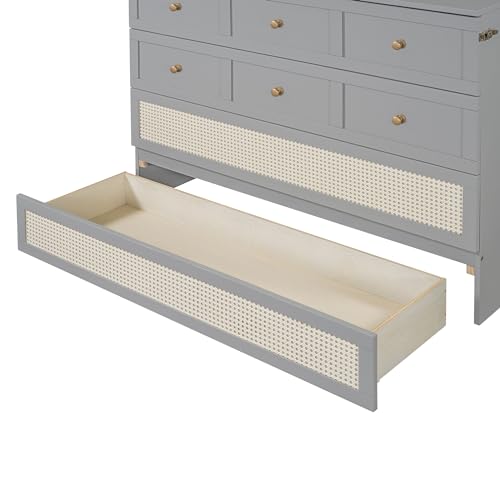 Queen Size White Wooden Murphy Bed with Drawer L730
