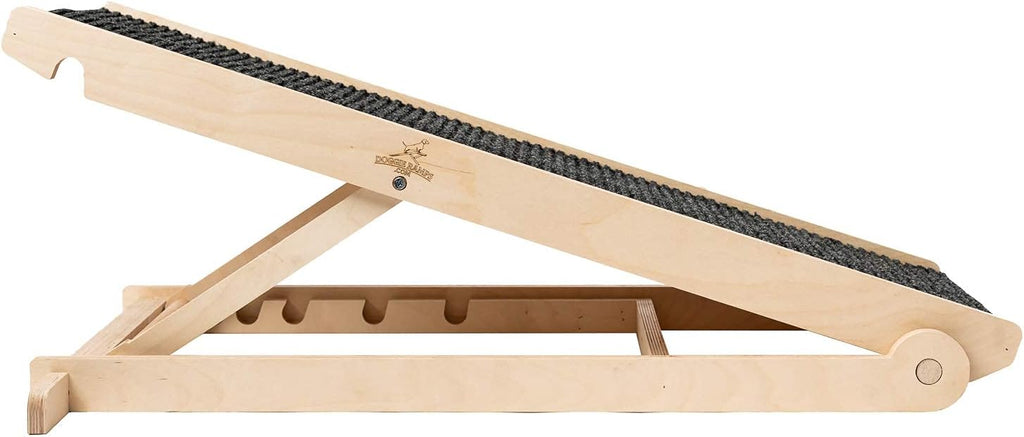 Adjustable Dog Ramp with Paw Traction Mat, 40" Long, 14” to 24”, Rated for 200LBS M9366