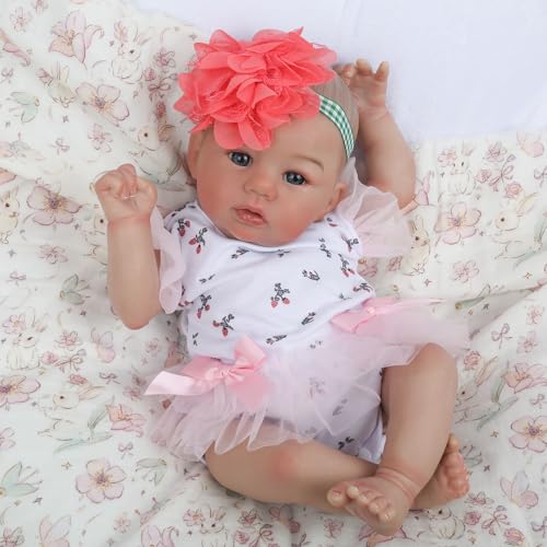 18 Inch Lifelike Reborn Baby Doll with Soft Weighted Body G75527